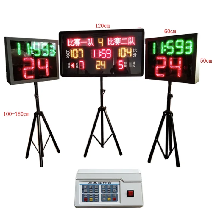 Factory Prices Wall Mounted Electronic Basketball Scoreboard Digital Time Scoreboard For Sale