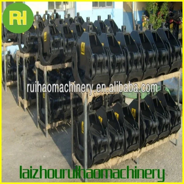 mini hydraulic excavator ATV trailer spare parts log wood  bucket grab grip gripper  for gravels