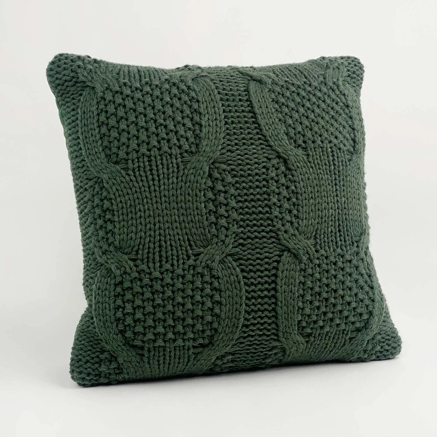 Home living Room Bed Sofa Couch Chair Cable Braid Cross Knit Decorative Throw Pillow Sweater Square Cover Toss Throw Cushion