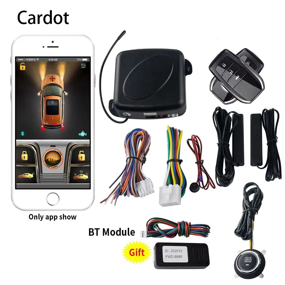 Cardot Пассивный бесключевой доступ кнопка запуска дистанционного