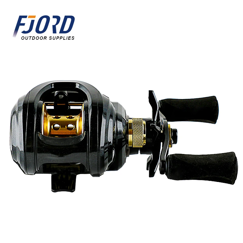 FJORD Customized High Quality Baitcasting Fishing Reel Comfortable EVA Knob with Aluminum Handle for Lake and Stream Spinning