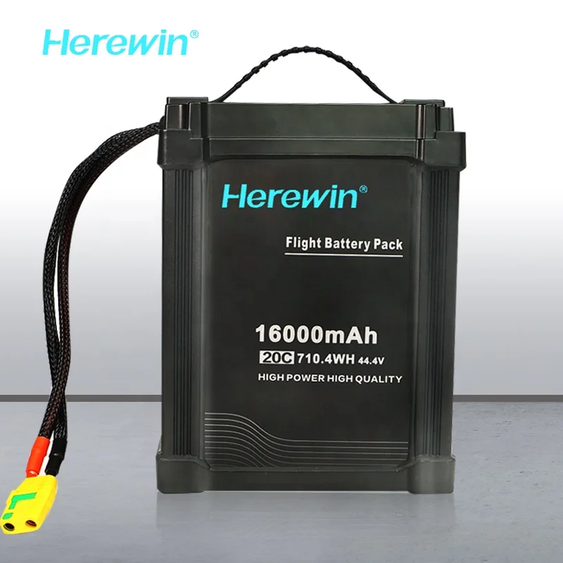 Herewin High discharge rate lipo battery 16000mAh 22.2V 6SX2 20C 6S rechargeable Lithium ion agras  drone UAV Muticopter