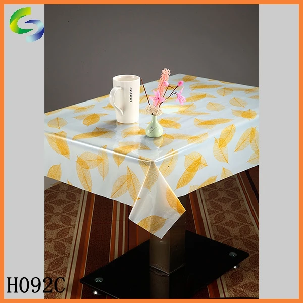 Home decoration cheap table cloth pvc  plastic roll