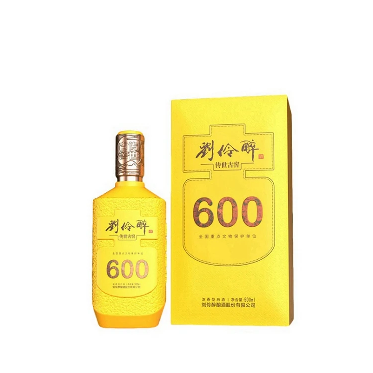 LIU LING ZUI Ancient Cellar Handed Down600 52 Volt Chinese Liquor Traditional Handicraft Nature Grains Made By Hand