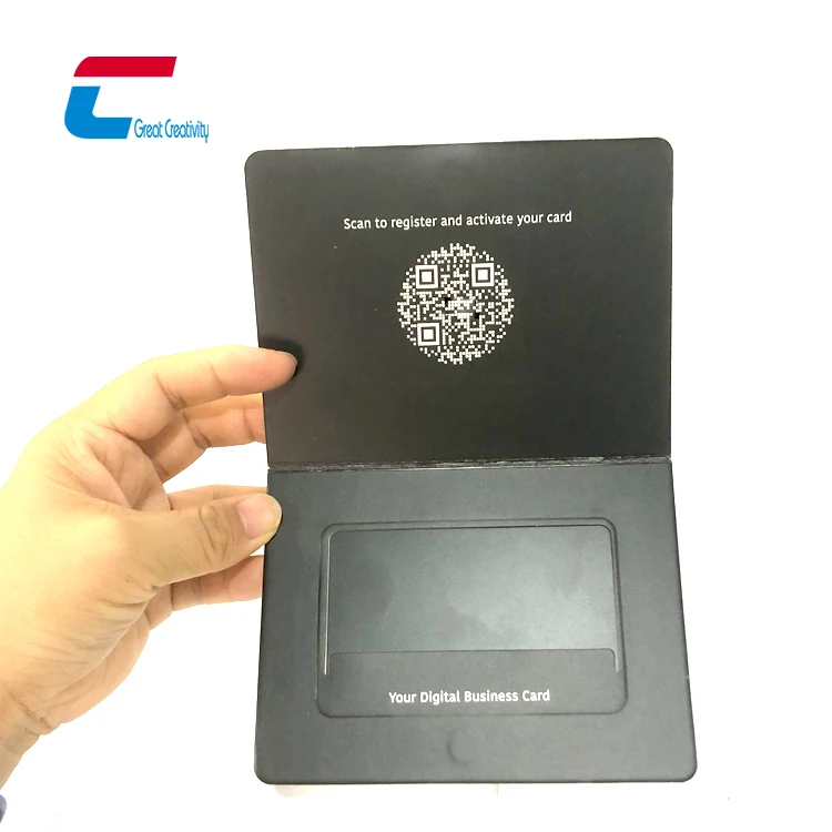 Customized card holder luxury packaging nfc card sleeves protector