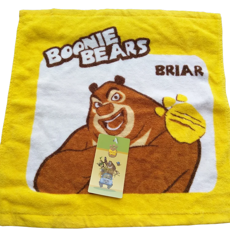 Boonie Bears 100% Cotton Velvet Children Face Towel