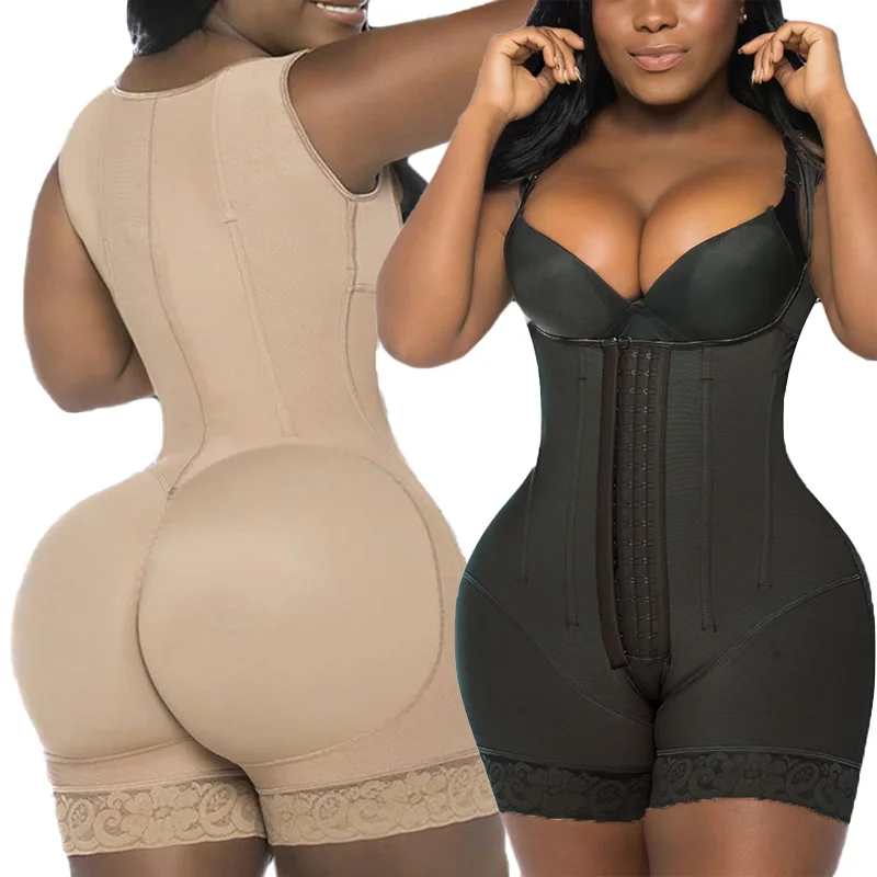 Shaper Stage 2 Butt Lifter Fajas Columbian with Ribs Slender Waist Levanta Pompis Bbl Post Surgery Op Faja Reductora Shapewear