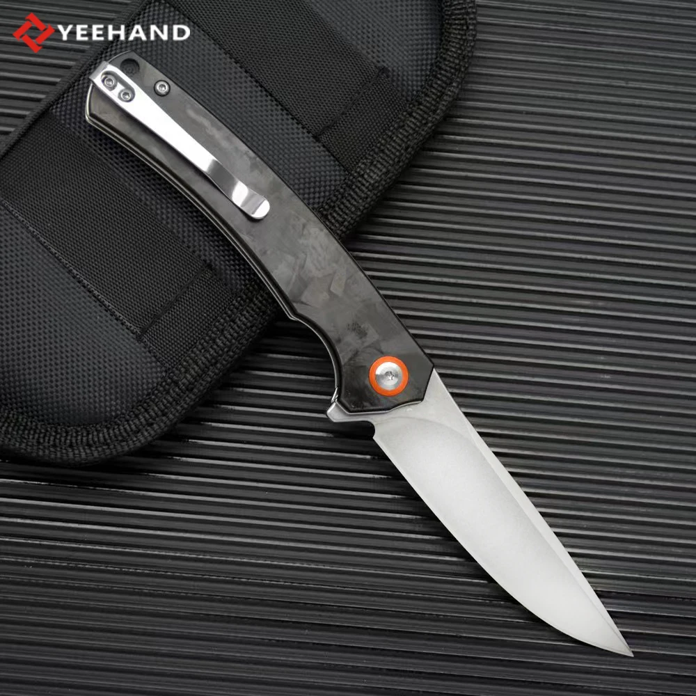 Hot Sell potable edc camping  5CR15 stainless steel tactical folding knife outdoor knife
