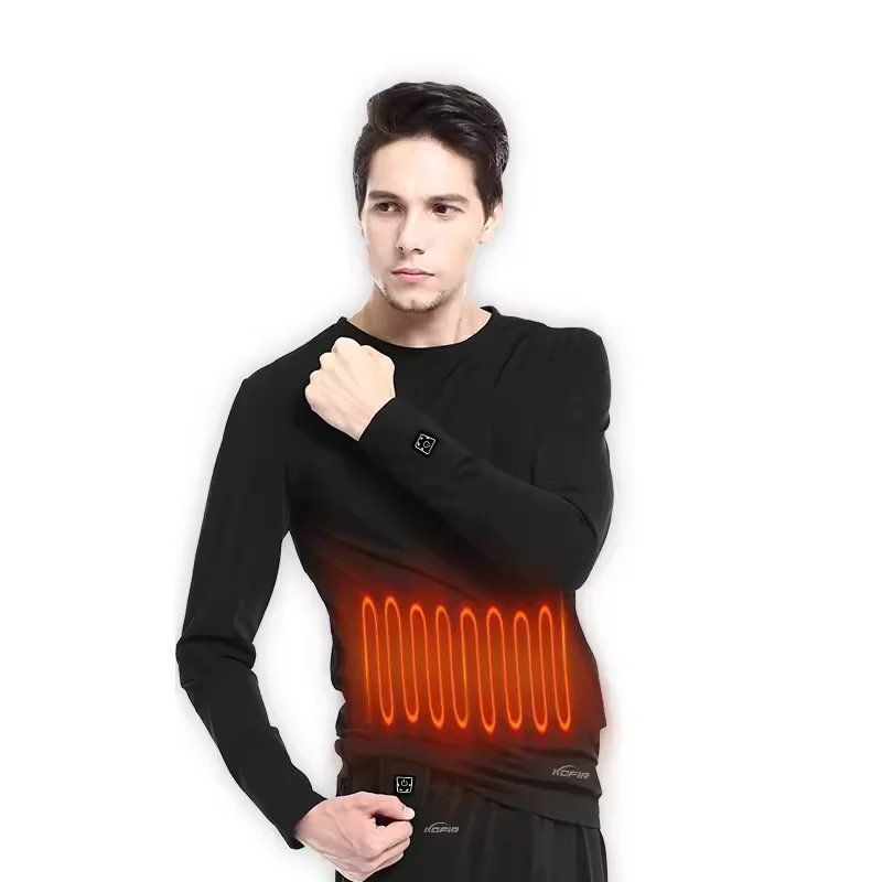 inner clothes man / woman custom heated electronic battery electrical power bank self heating thermal rechargeable underwear