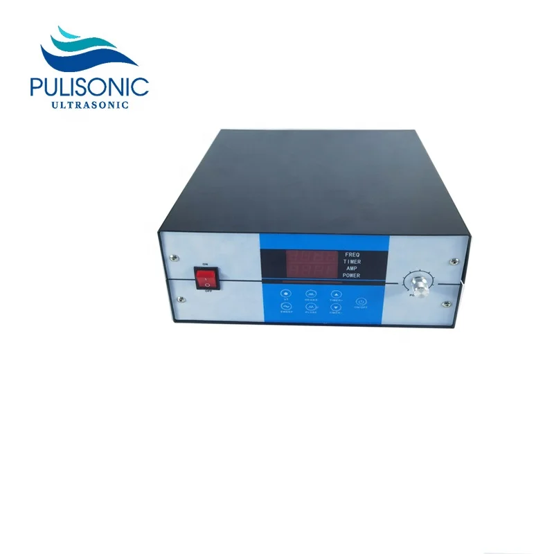 Pulisonic низкозвуковой переменной частоты цифровой ультразвуковой пьезоэлектрический генератор 600 Вт для чистящих деталей оборудования