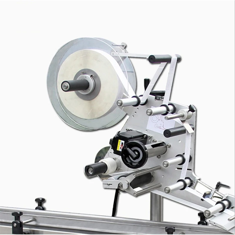 DOVOLL Horizontal Automatic sticker labeling machine maquina para sticker juice bottle label applicator
