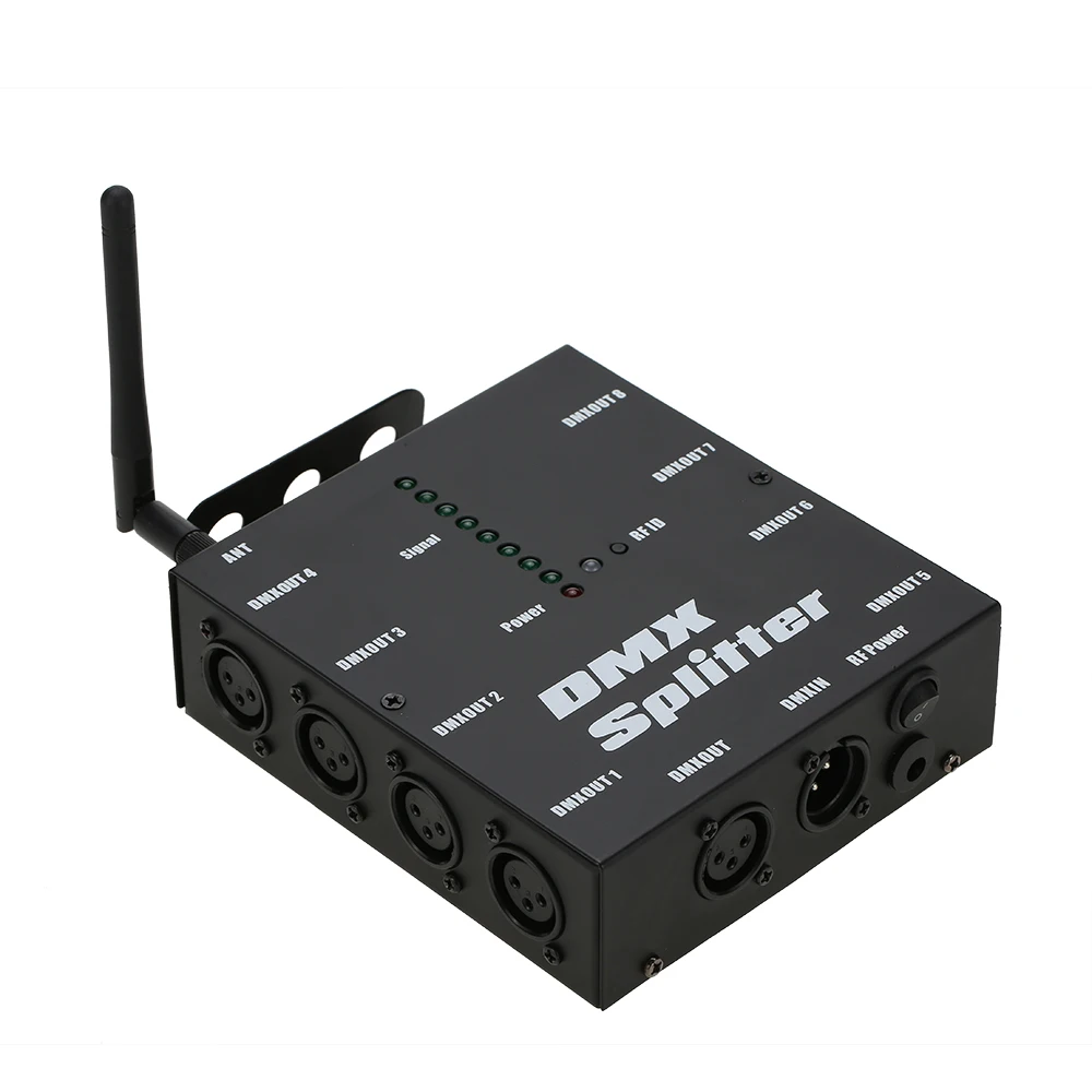 2024 новый стиль беспроводной 8-канальный DMX512 усилитель сигнала DMX разветвитель с высоким качеством