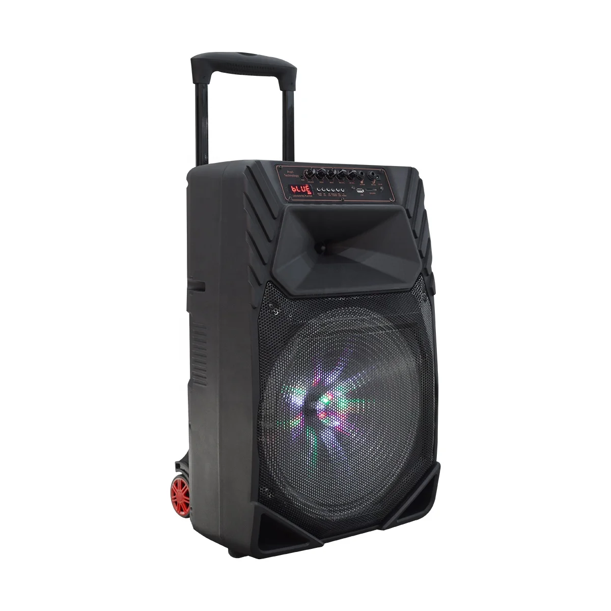 LEISOUND 15 Inch  High density Rechargeable Battery Powered Speaker