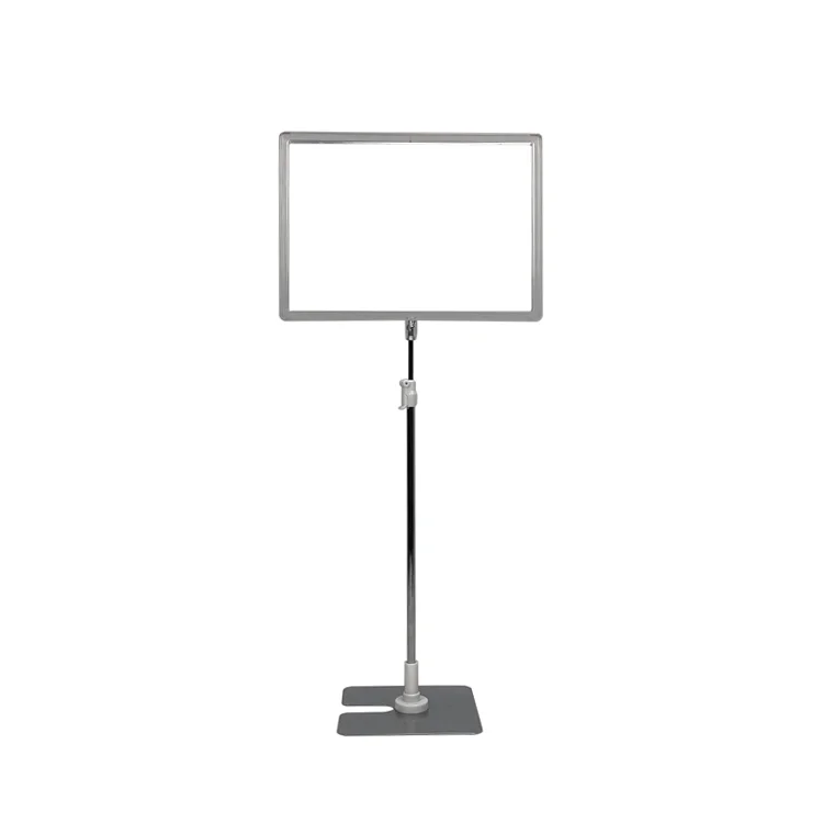 Free Samples Steady Base Plastic A4 Sign Stand for display