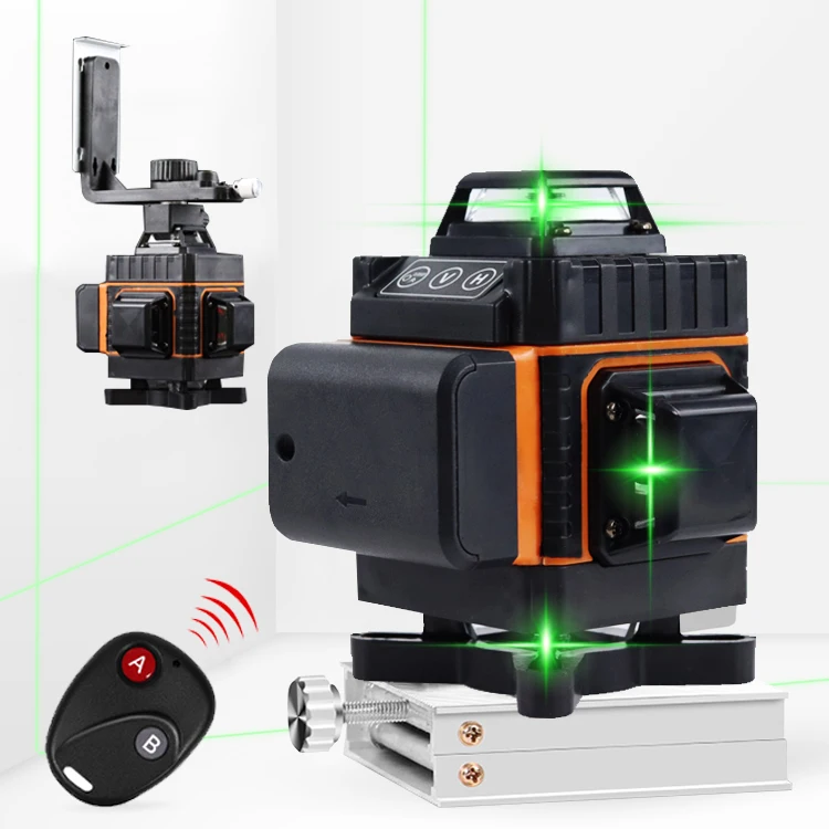 Portable 4D Mini Laser Level Machine Green Beam 360 Degree Tool Self-Leveling Laser Level