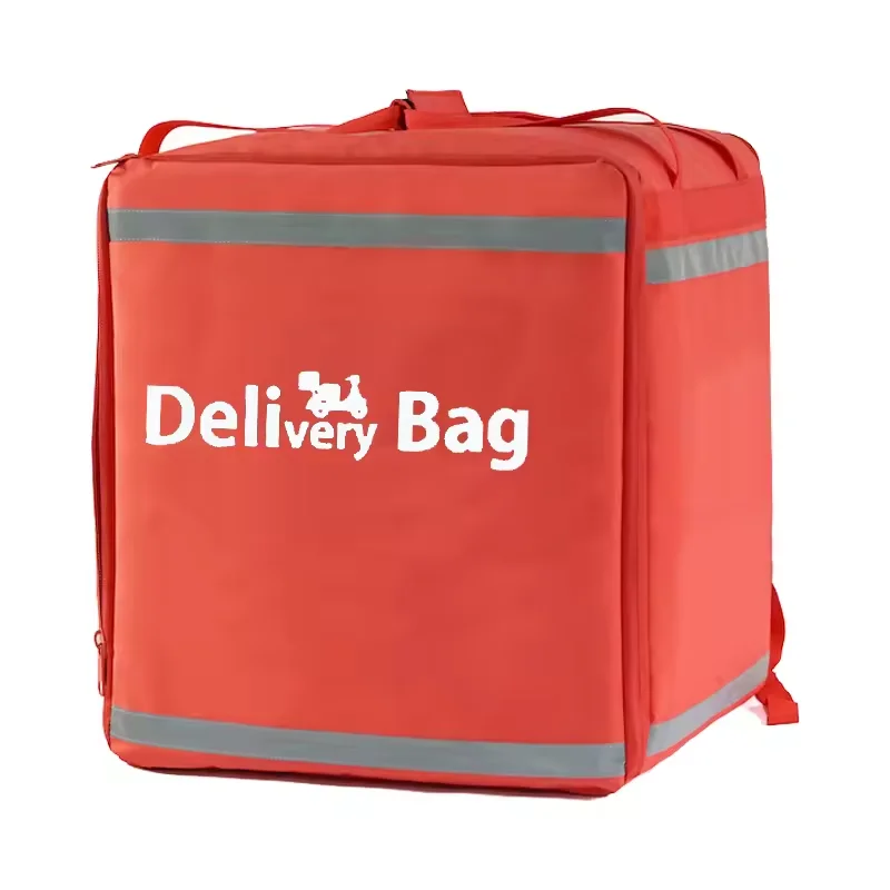 Pizza Food Delivery Bag Wholesale Motorcycle Delivery Food Tote Thermal Portable Ice aluminum Cooler Delivery backpack