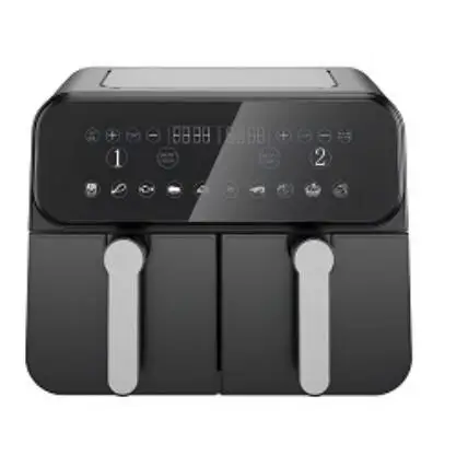 9L Big Capacity Hot Dual Air Fryer Double Pot Electric Air Fryer With Dual Basket
