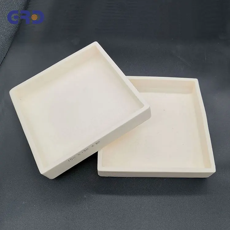 High temperature large alumina ceramic crucible with big size for furnace melting and sintering