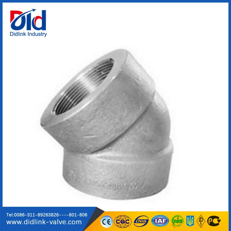 Fitting Pipe Clamp Mech Malleable Iron Long Sweep Bend 45 Degree