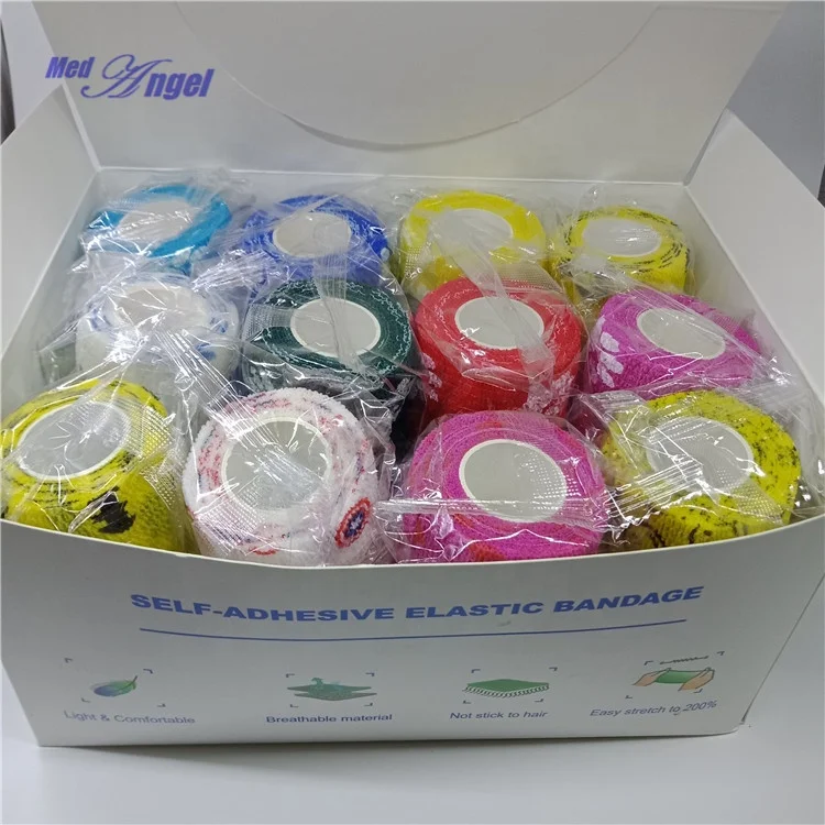 Ready to ship 10CMx4.5M Disposable Nonwoven Cohesive Bandage