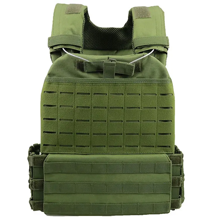 Tactical MOLLE Cross fit Vest Plate Adjustable Heavy Carrier Quick Release Vest For Airsoft Paintball Hunting Multicam