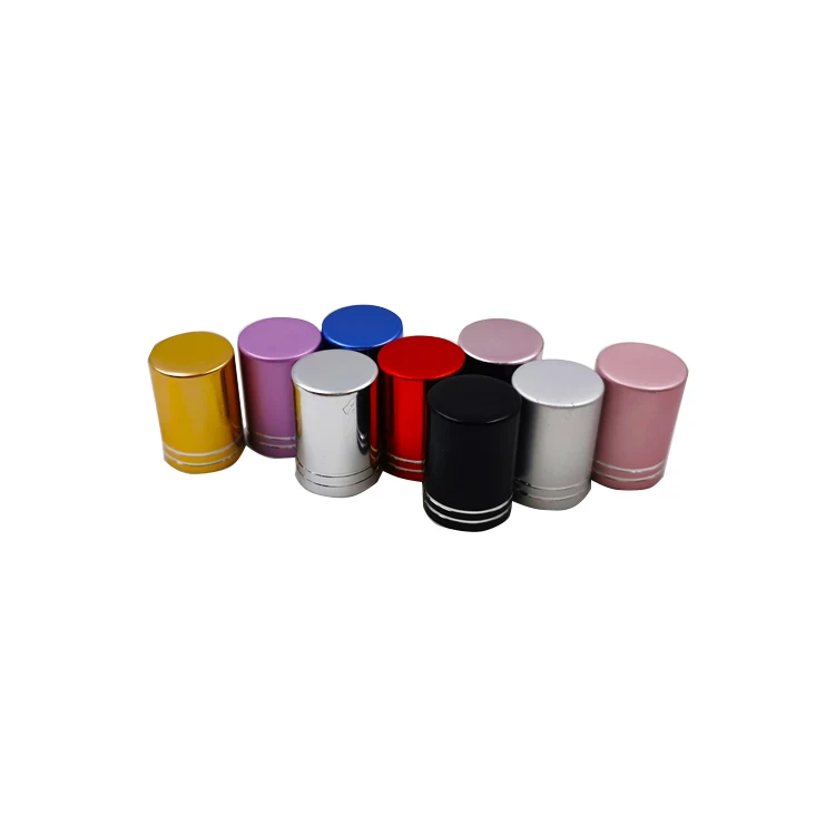 Aluminum Bottle Cap Jar Cover Bottle Screw Lids Caps Gold Metal Screw Bottle Lids Cosmetic Perfume Top Non Spill Accept