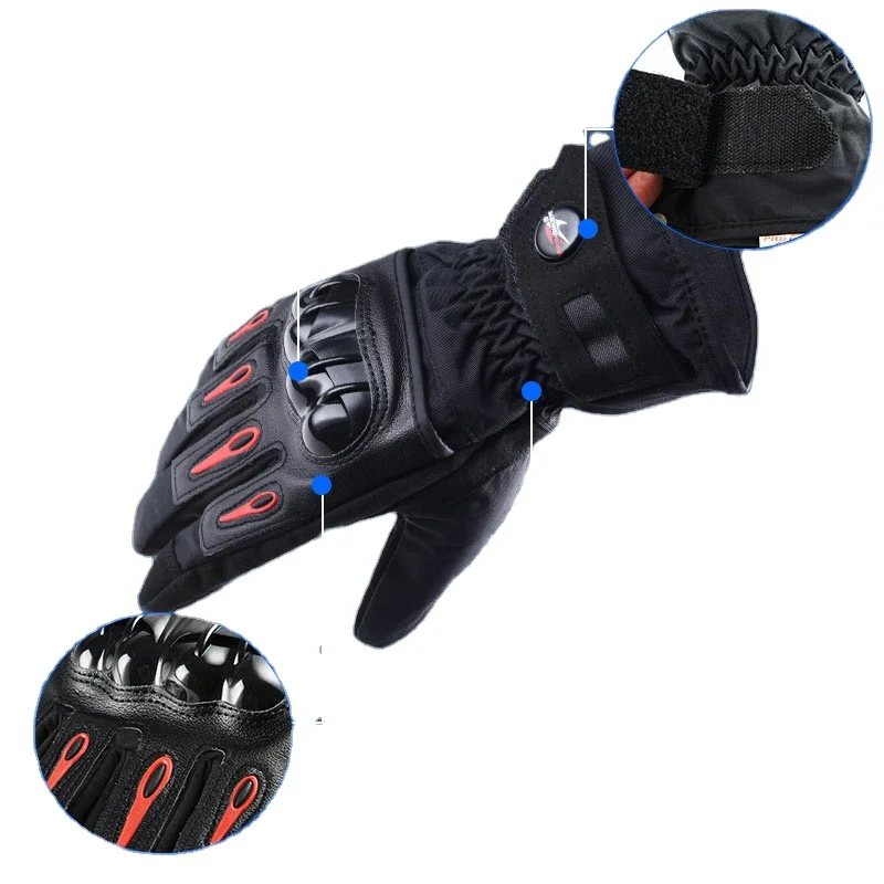 Touch screen Motocross glove waterproof comfortable 3D protection windproof racing cycling motorcycle  winter  for bike ebike