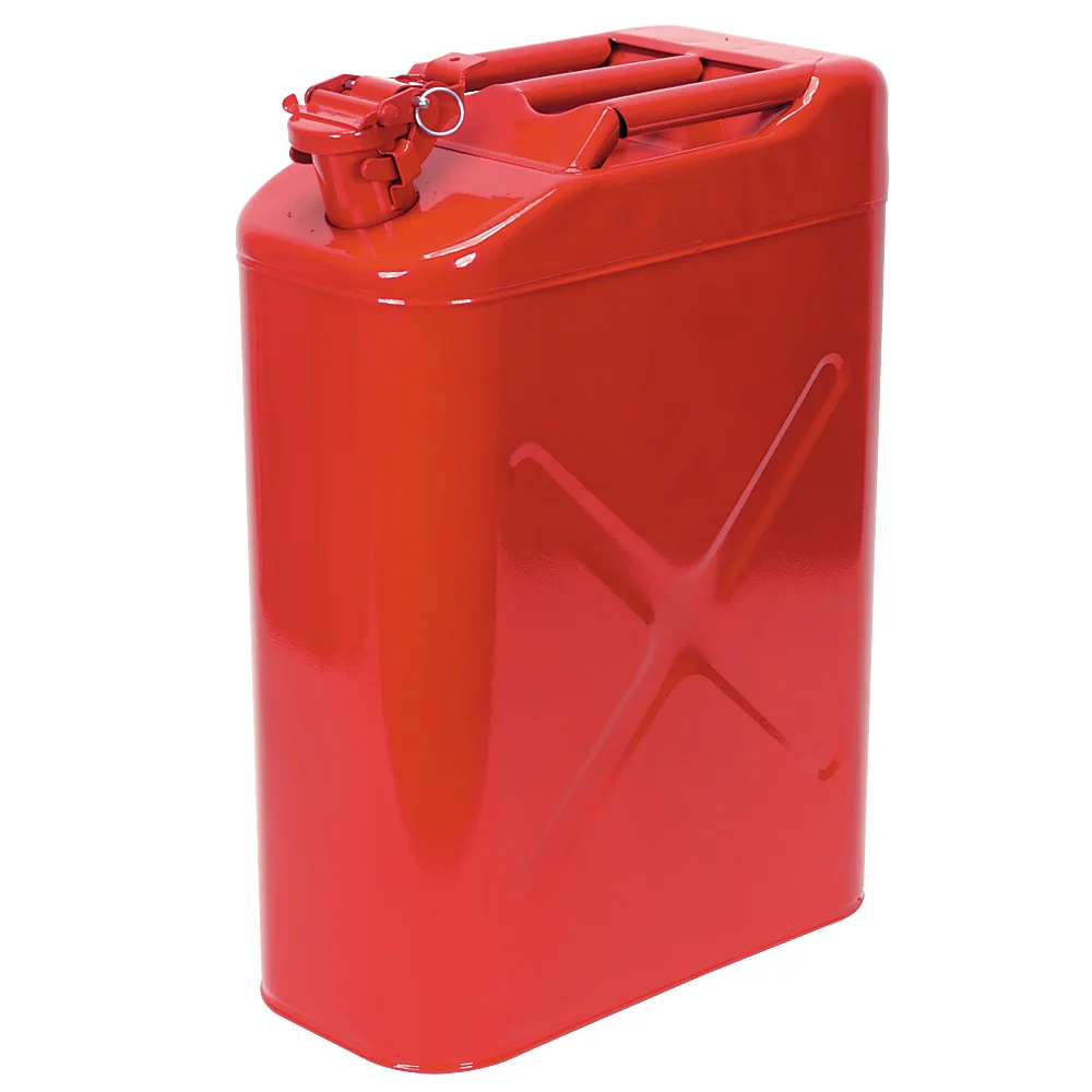 Red 5L Horizontal Jerry Can for Boat/4WD/Car/Camping Petrol/Fuel Built-in Spout