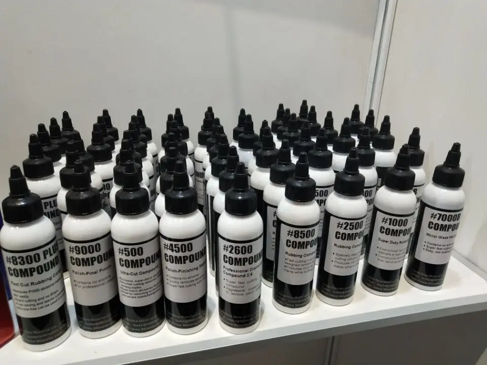 ISO 9001 certificated no silicone no wax polish  water based medium cutting Compound,Rubbing compound, abrasive polish wax