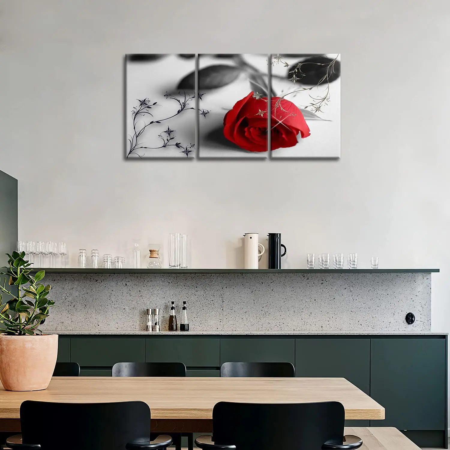 Red Rose Wall Art Decor Modern Painting Prints for Home paintings and wall arts decorative painting