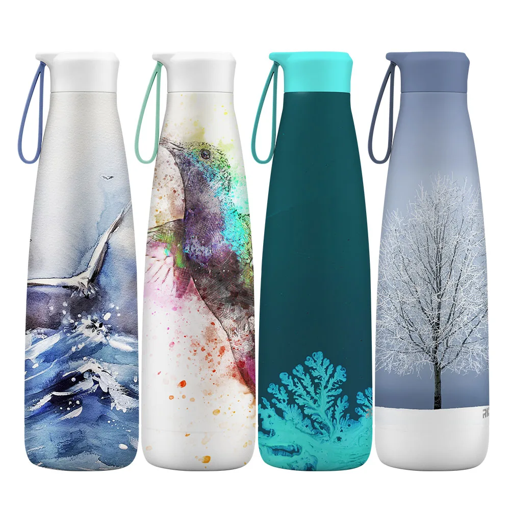 12oz/17oz /25oz Stainless Steel Insulated Water Bottle Leak Proof BPA-Free Metal Water Bottle