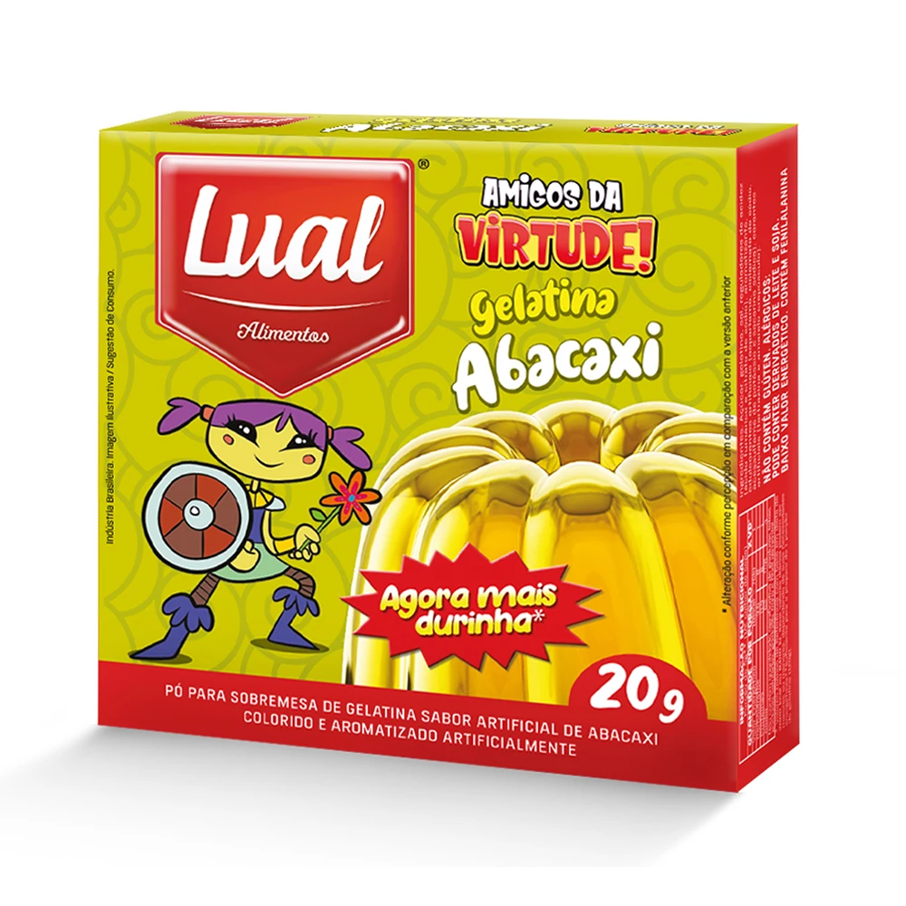 Healthy Snack Lual Jelly Powder Fruit Jelly Pineapple Grape Cherry Passion Fruit Jelly Pudding Powder Dessert from Brazil