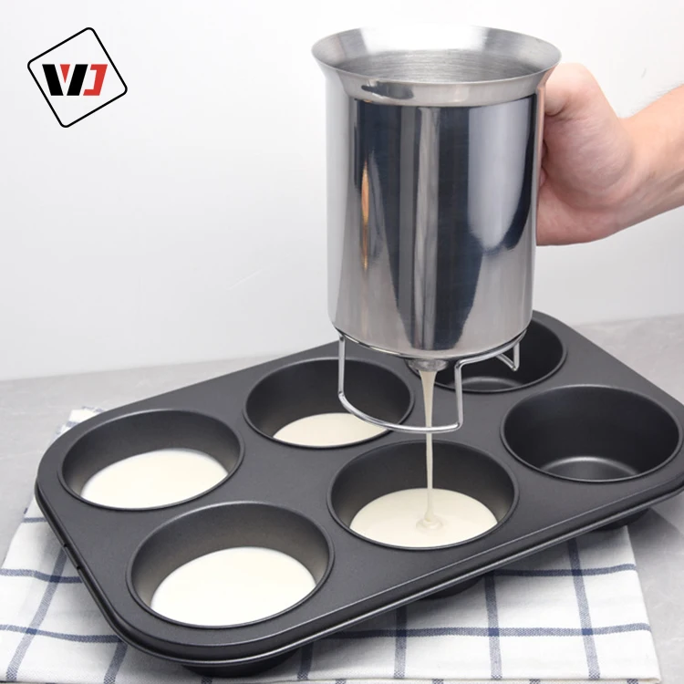 
Top sales portable batter dispenser stainless popular easy cleaning handy gourmet pancake batter dispenser 