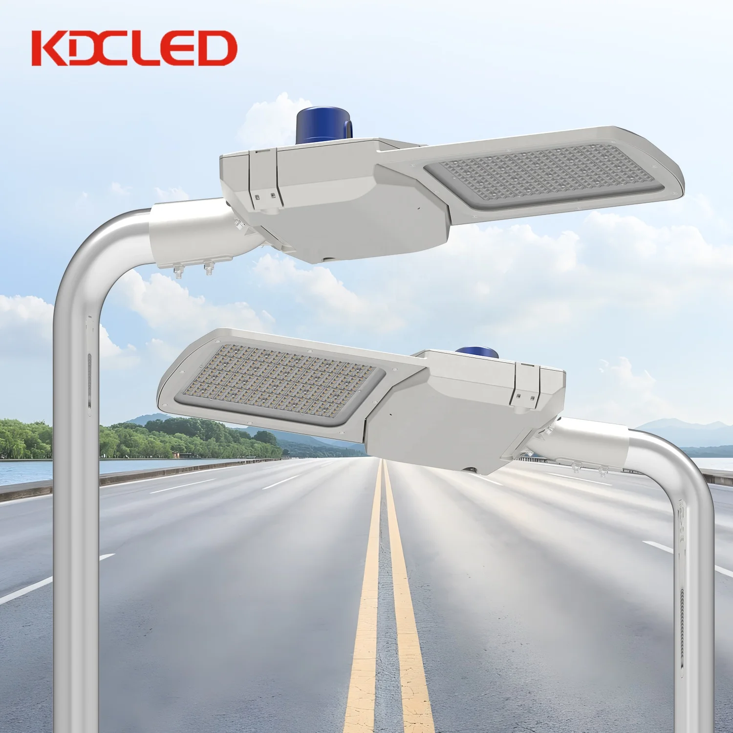 KDC 2024 new arrival private patent model adjustable 100w 150w 200w led street light exterior road lamp with 5 years warranty