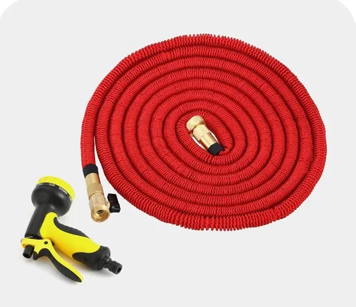 NEW 50 Feet Expandable Retractable Garden Hose Reel Watering Hose Anti Rust Garden Hose Reel Soft Black Yellow Green Red Blue