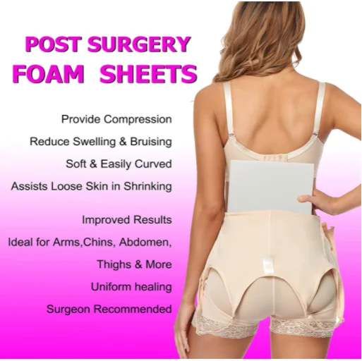 Compression Abdominal Fold 3 Pieces Tummy Liposuction Pads Medical Lumbar Ab Board Sheets Post Op Surgery Lipo Foam For Woman