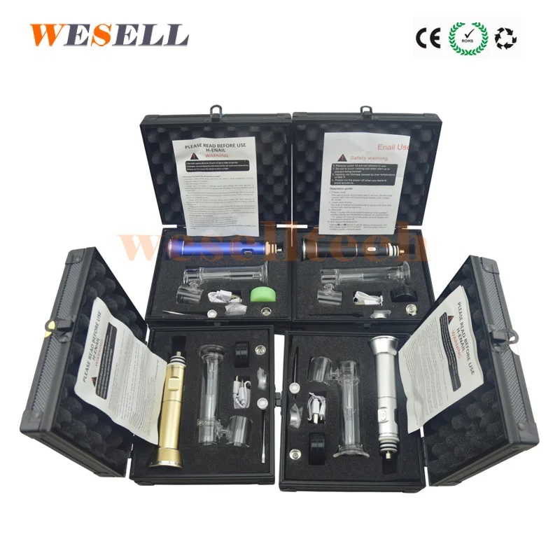 
electric dab rig Wax vaporize dry herb henail mini dnial glass water nail dab pen wax vaporizer 