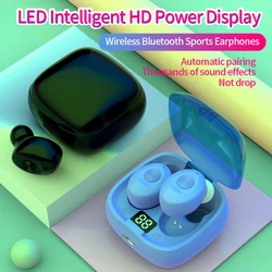 XG-8 Bluetooth Earphones LED Digital TWS Touching Earbud Stereo Waterproof Headphone