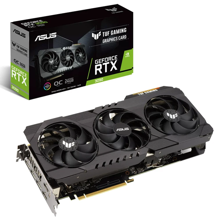 ASUS TUF RTX 3090 O24G GAMING Used Graphics Card GPU with 24GB GDDR6X Memory Support OverClock