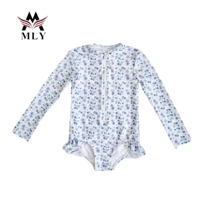MLY Kids dresses swimsuits toddler custom logo girls swimwear