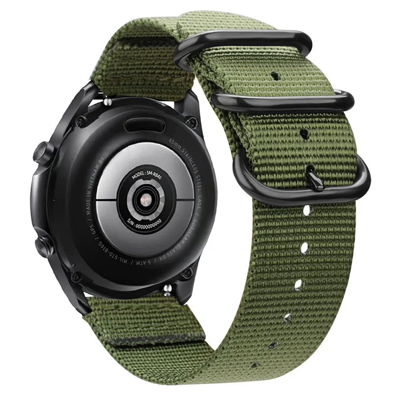20 22 smart watch accessories Watch Strap Nylon Sport Band For Samsung Galaxy 6 Gear S3 2 Classic Active for Amazfit Fabric band