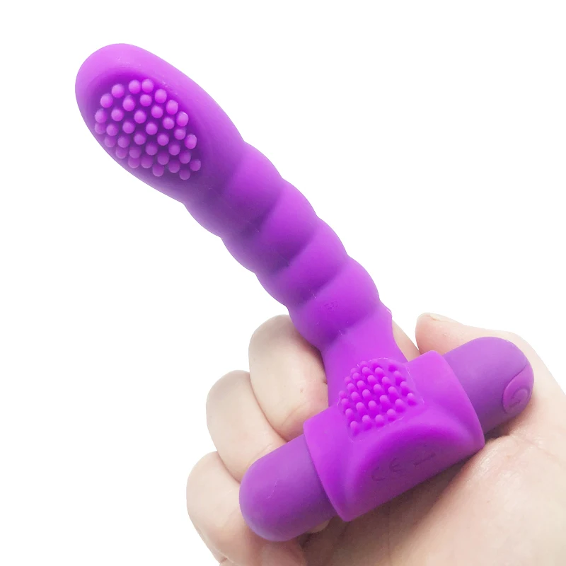 Finger Vibrator 10 Speed Silicone G Spot Stimulator Massager