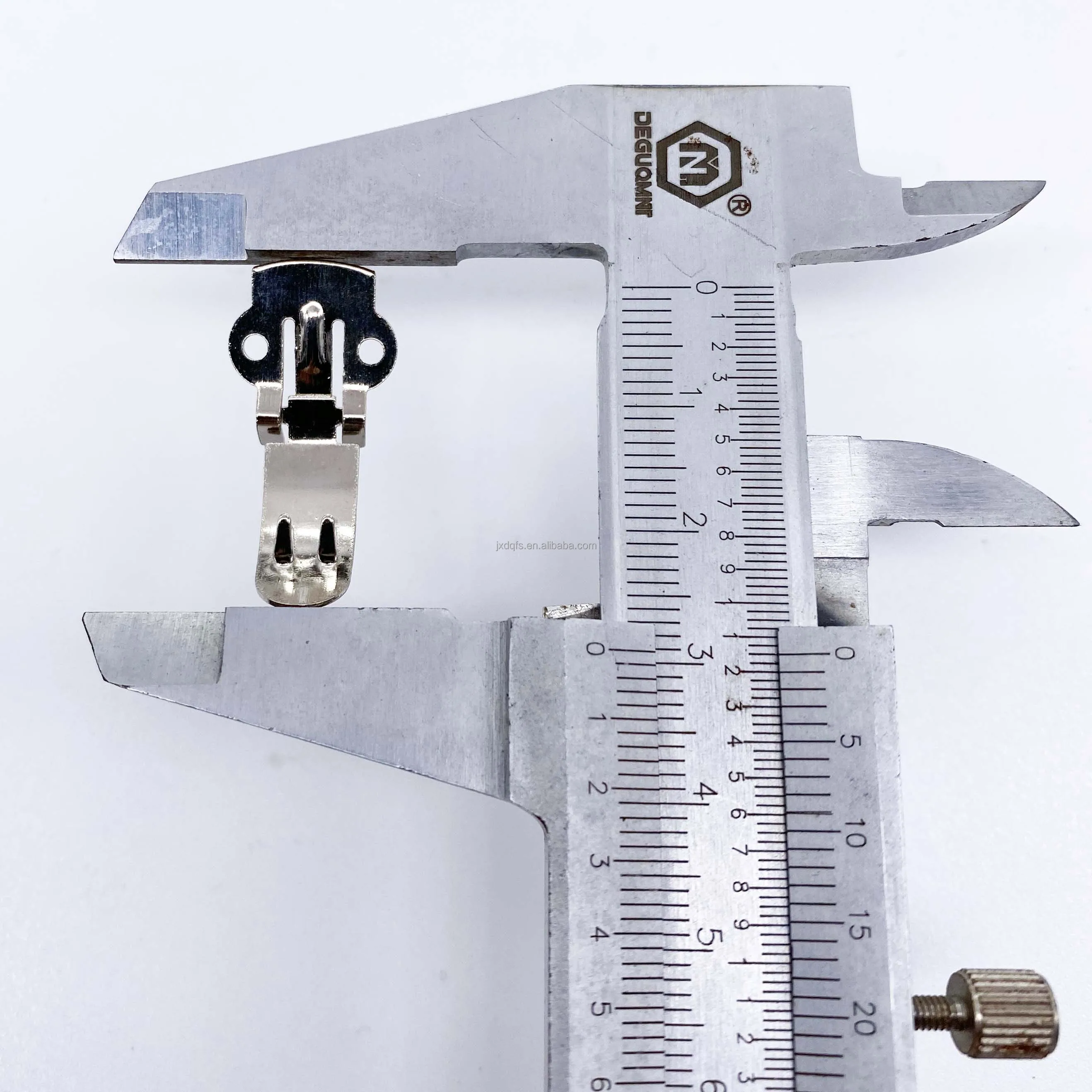 square shape flexible Spring steel manually detachable shoe flower clip, bow tie clip shoe clip buckle with fixing strip