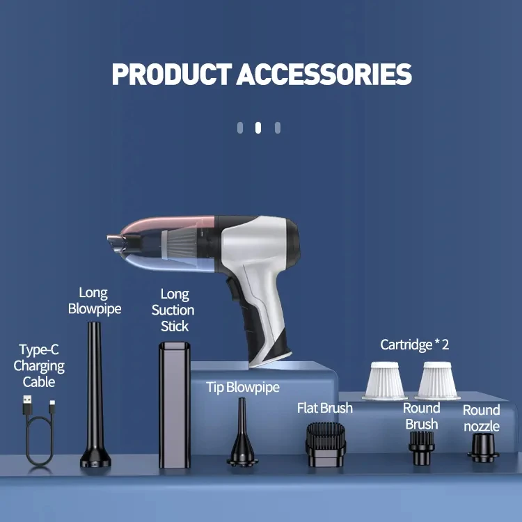 2 in 1 Smart Home Rechargeable handheld Portable Hand Cordless Mini Wireless Car Vacuum Cleaner