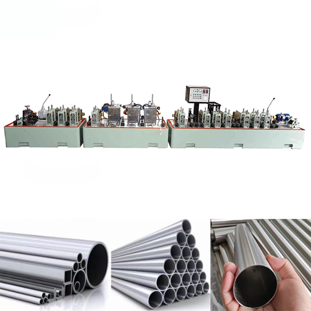 40 60 80 mm Metal Steel Pipe Tube Making Welding Machine Square Oval Round Tube Mill Machine Steel Pipe Making Machine
