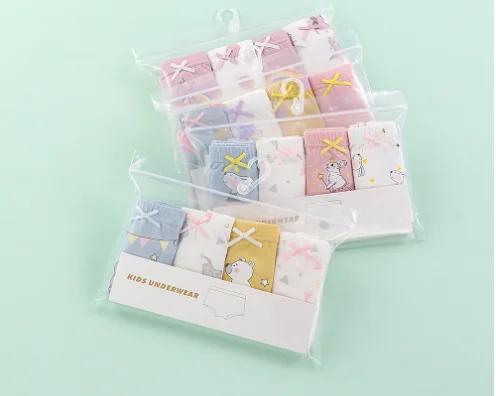 wholesale lovely boys underwear 4 pack high quality Cartoon Pattern Cotton Briefs Underwear Girls Kids Children boys underwear