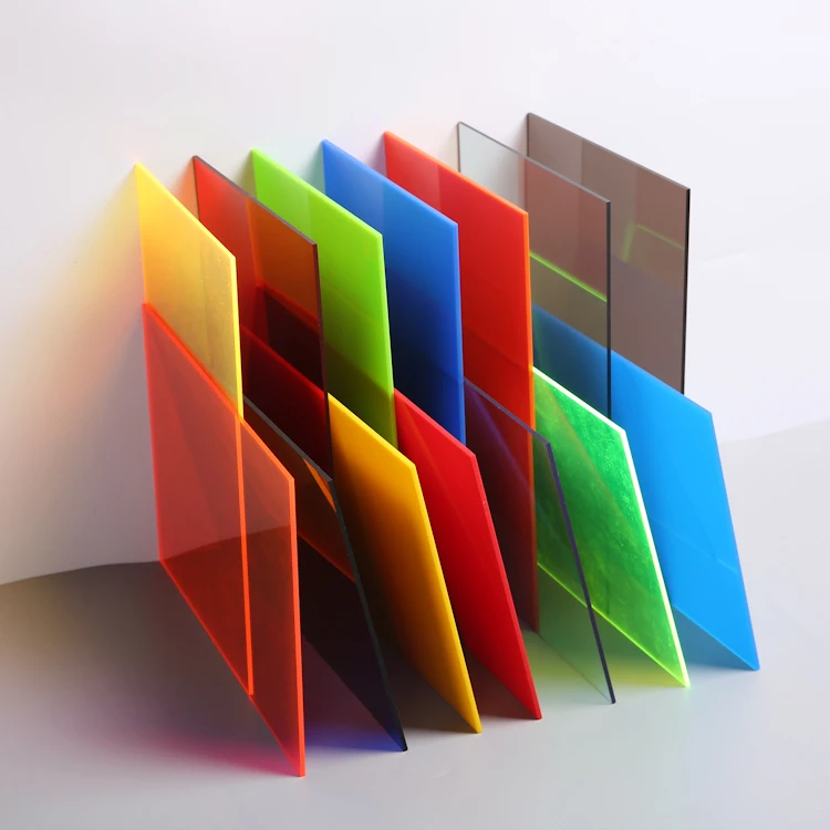 HUASHUAITE Advertising Material Color Plastic Perspex 2mm 6mm Acrylic Sheet For led sign board outdoor advertising