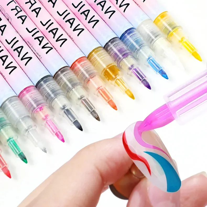 Best New Arrival Oem Graffiti Nail Pen Drawing  Gel Polish Nail Dotting Pen Nail Art Pen For Painting