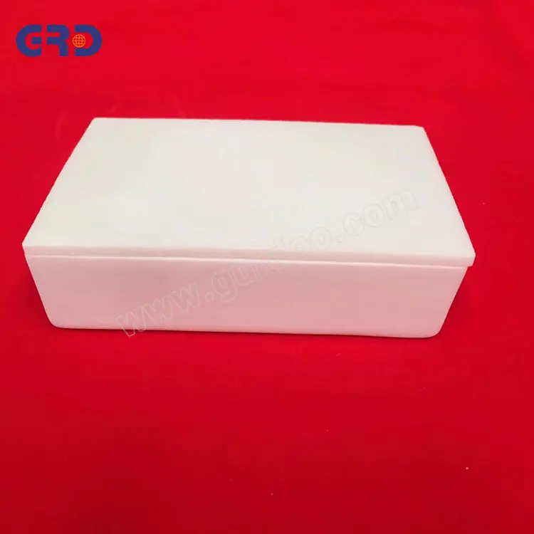 High temperature large alumina ceramic crucible with big size for furnace melting and sintering