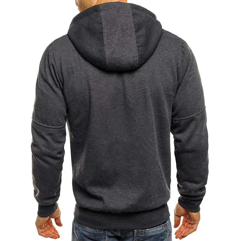hot sell Heavyweight Embroidery jacket custom zipper hoodies Sweatshirt for men